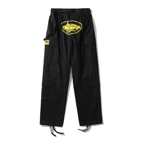 YDBHAD Corteiz Street Pocket Straight Pants High Waist Hip